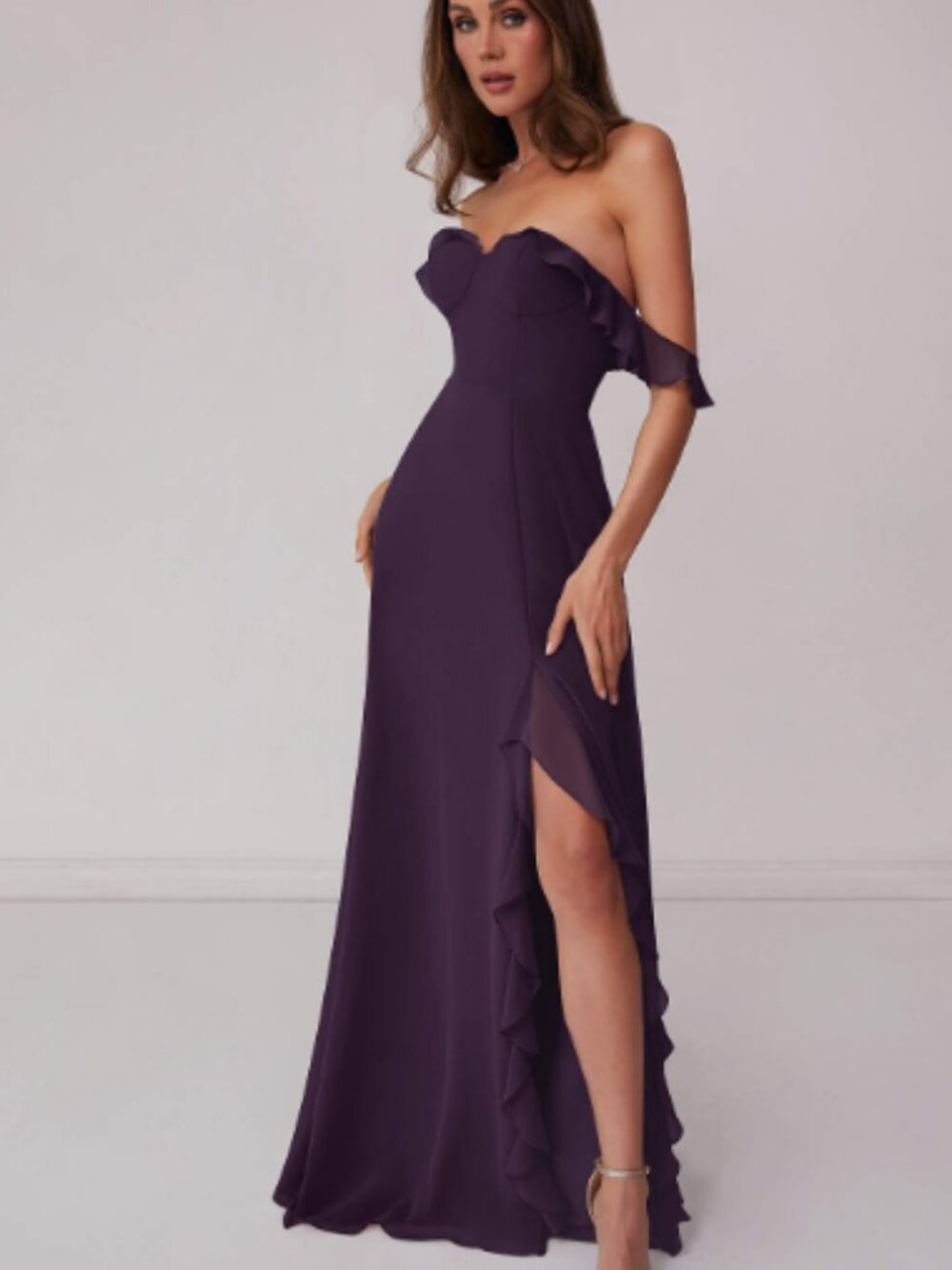 Azazie BarbieTM 1009 Plum Dress